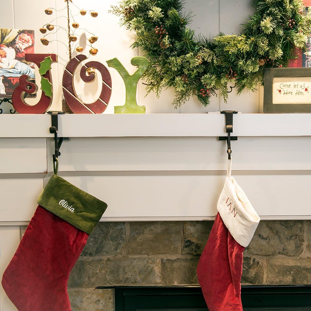 Fireplace Stocking and Garland Hanger