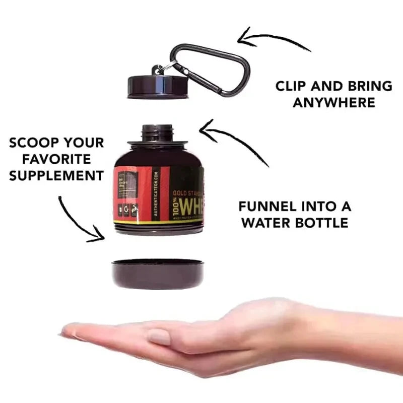 Portable Protein Bottle With Keychain