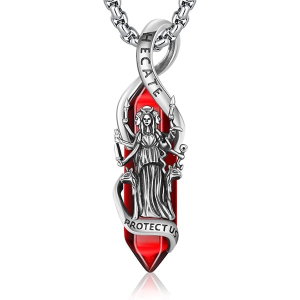 🎁BUY 2 GET 1 FREE🔮Handmade S925 Hecate Necklace:The Goddess of Magic Night and Witchcraft