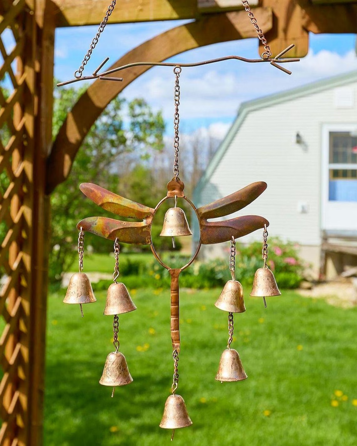 Handmade Dragonfly with Bells Wind Chime(𝐀𝐥𝐚𝐧 𝐄𝐰𝐞𝐧 𝐇𝐚𝐧𝐝𝐦𝐚𝐝𝐞®)