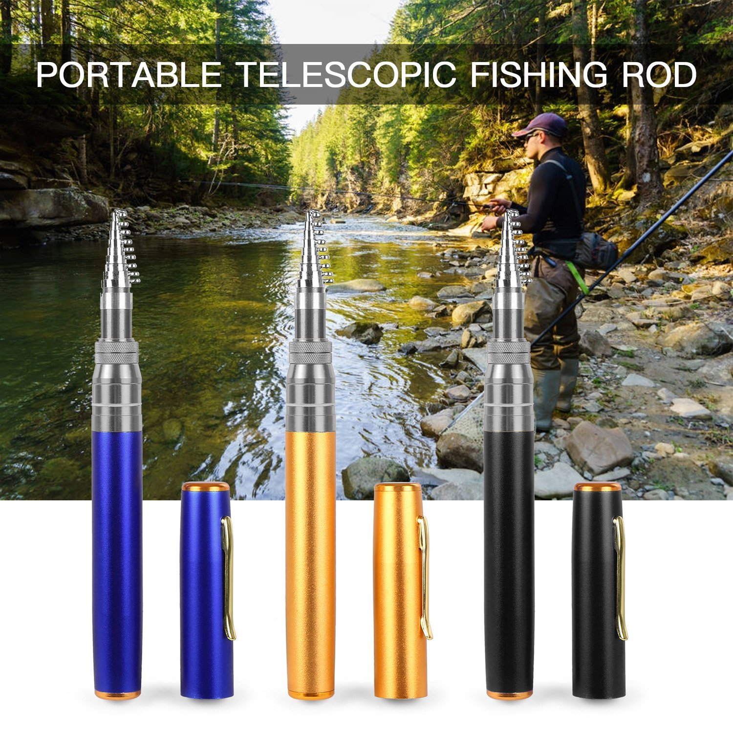 🔥Limited Time Sale 50% OFF🔥2023 Pocket Size Fishing Rod - BUY 2 FREE SHIPPING