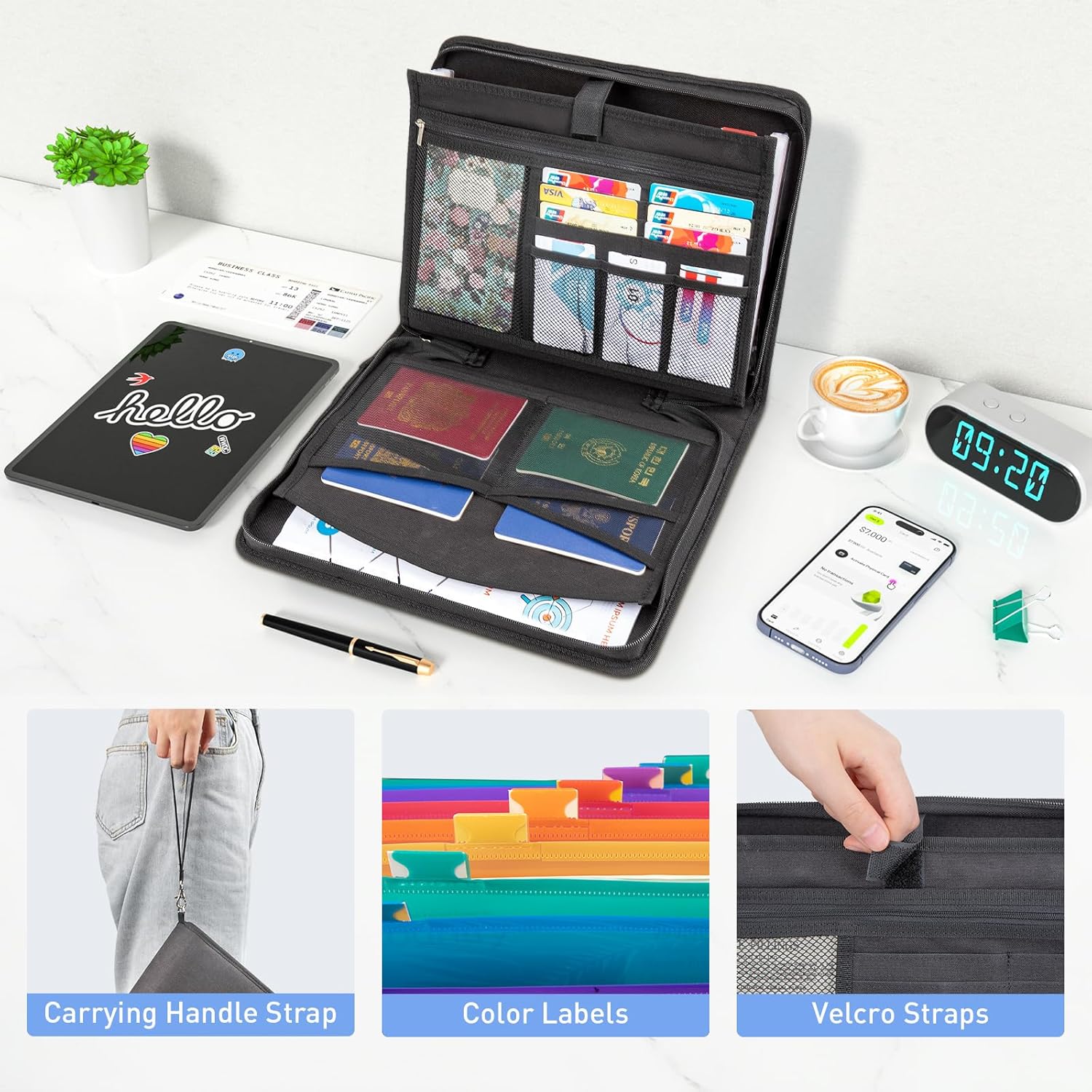 🎁TikTok Last Day Sale - 70% OFF🎉Accordion File Organizer,Fireproof Expanding File Folder💼