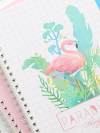 Random Flamingo Cover Spiral Notebook 1pc