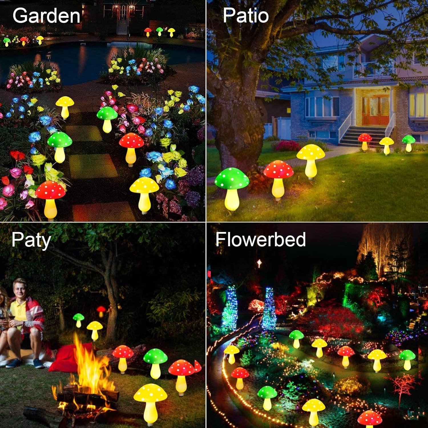 🔥Last Day 50% OFF - Rainproof mushroom solar lamp: garden decoration