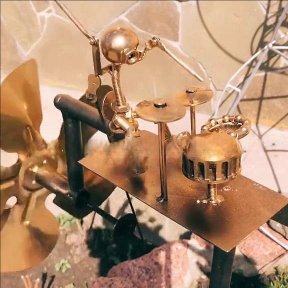 🔥Last Day: 50% OFF🥁Handmade Metal Drummer Windmill🎁Buy 2 Free Shipping