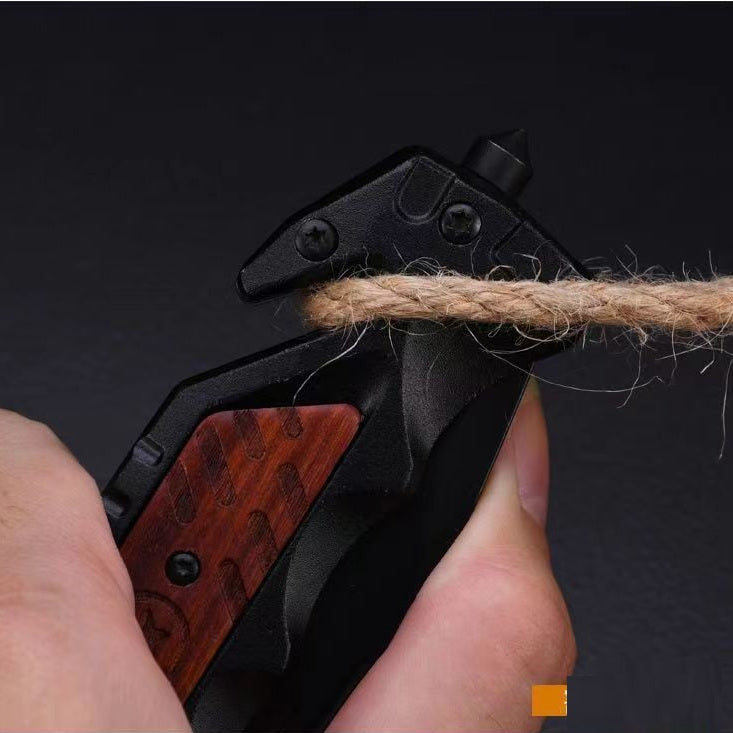 Father's Day Gifts-Black Cord Folding Knife