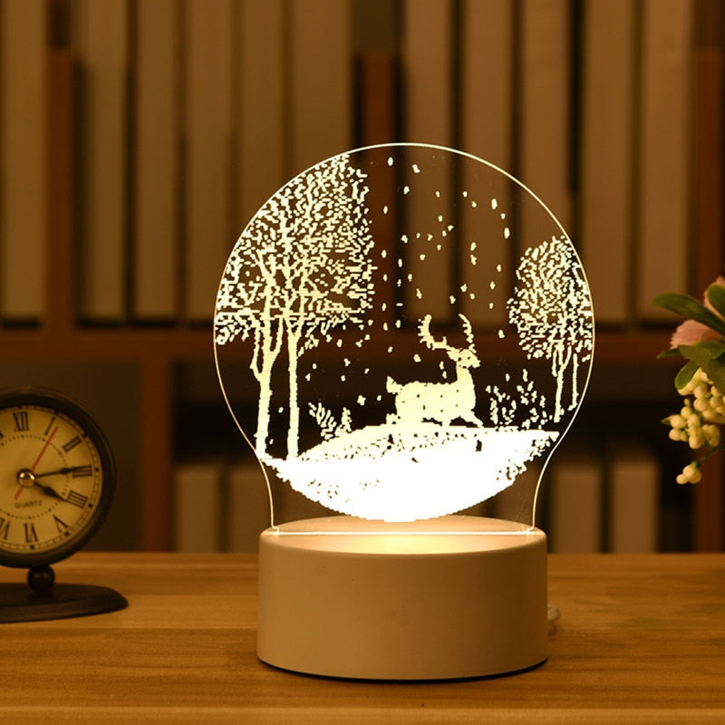 (🔥Black Friday & Cyber Monday Deals - 49% OFF🔥) Festive 3D Night Lamp, Buy 2 Get Extra 10% OFF