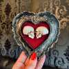 💗Valentine's Day Sale 69% OFF True love is forever - framed miniature realistic human skulls - Til death do us part