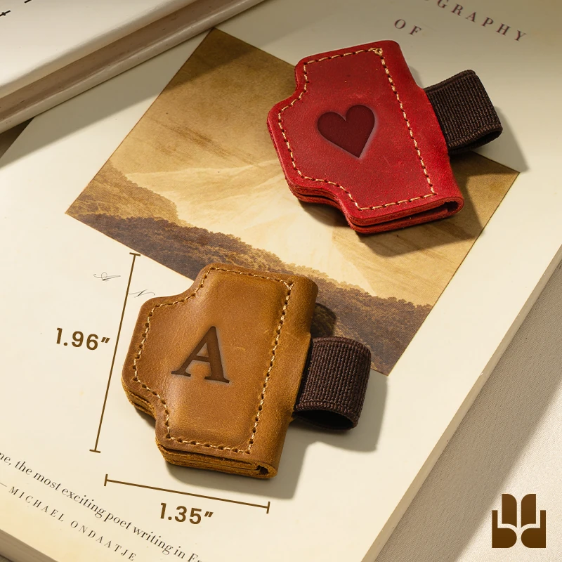 🔥Last Day Promotion 50% OFF🔥Personalized Magnetic Leather Pen Holder Bookmark
