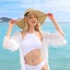 Beach Hat for Women, Wide Brim Sun Straw Hat for Women, Sun Hat Womens UPF 50+ UV Protection, Floppy Foldable Summer Hat