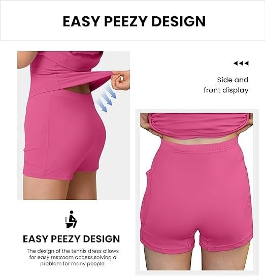 🎁Last Day🔥The Ultimate Tummy Control Backless Active Dress -Made for Movement & Easy Bathroom Breaks