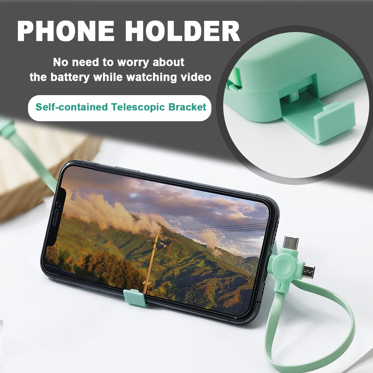 (🎄Christmas Hot Sale - 49% Off) 3-in-1 Data Cable Phone Stand - Buy 4 Get Extra 20% Off