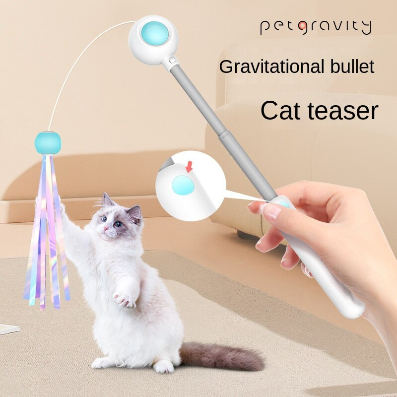 Pet Telescopic Laser Teasing Stick