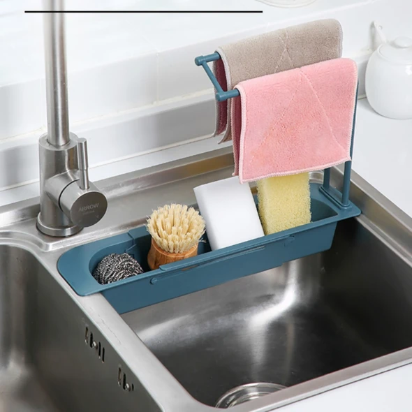 (🔥Last Day Promotion-48%OFF)Telescopic Sink Storage Rack(👍Buy 2 get Free shipping)