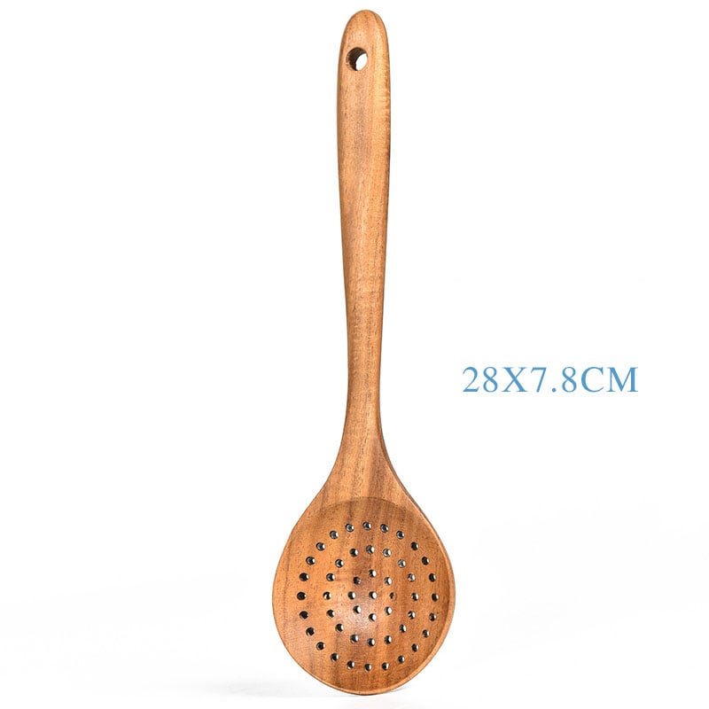 🔥LAST DAY 50% OFF🔥Eco-Friendly Teak Wood Kitchen Spoon Set