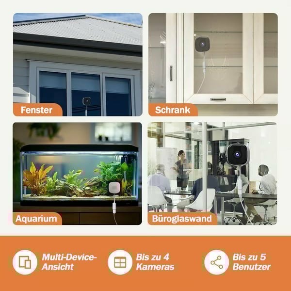 🔥 kristallklare Sicherheitskamera 🎥 Farbige Nachtsicht 🌙 24/7 Aufzeichnung & Smart Alerts 🚨 Einfache Installation! 🔒