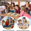 Two-Player Wooden Ice Hockey Battle Parent-Child Interactive Tabletop Game