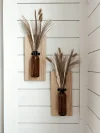 Vintage Wood Wall Sconces for Rustic Farmhouse Decor