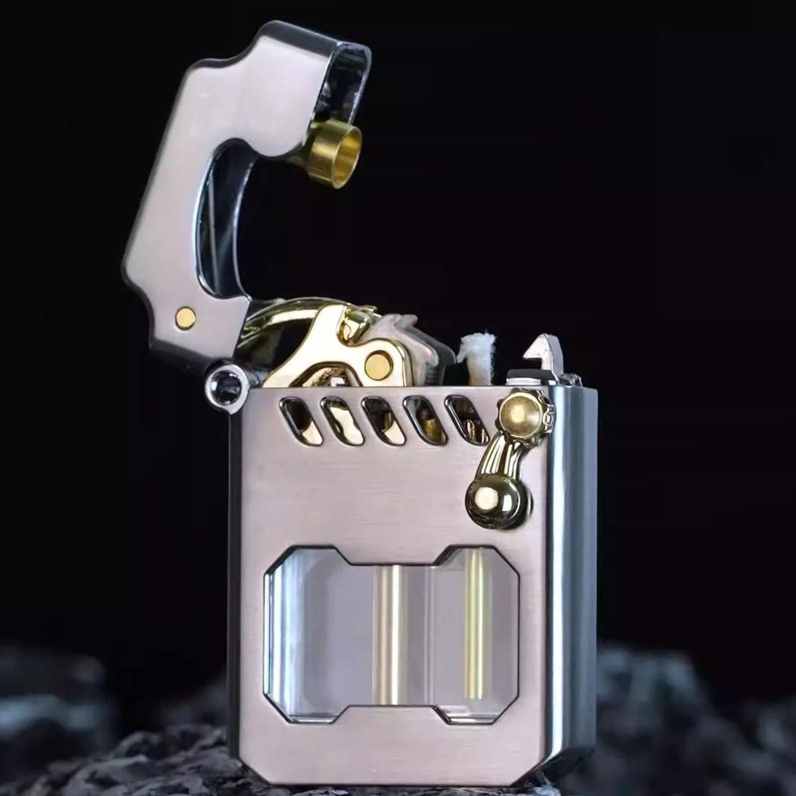 Mecha Metal Rocker Lighter