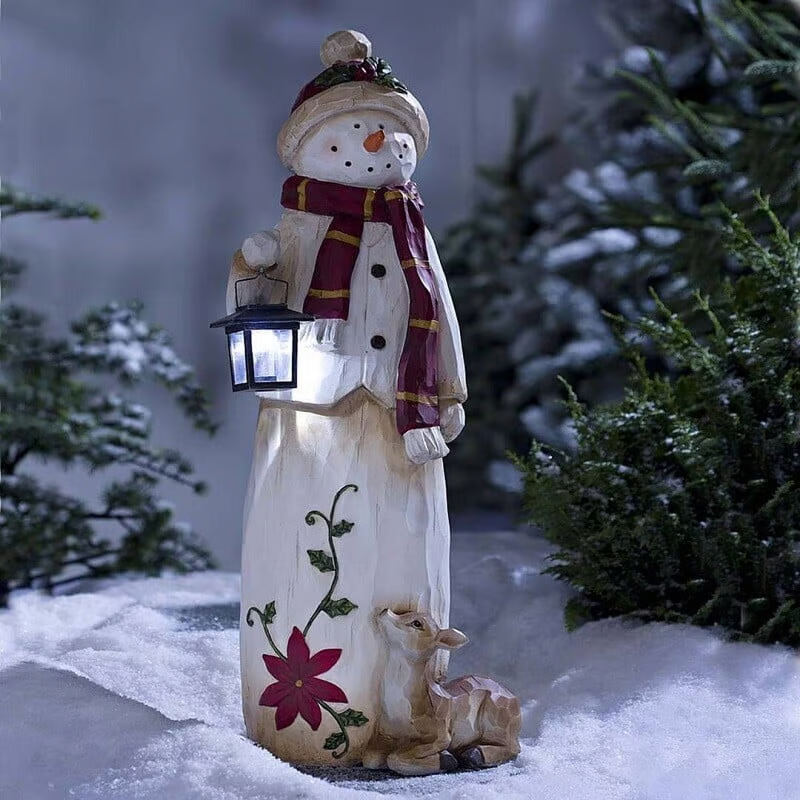 🎄Last Day 75% OFF - Woodland Snowman with Electronic lamp