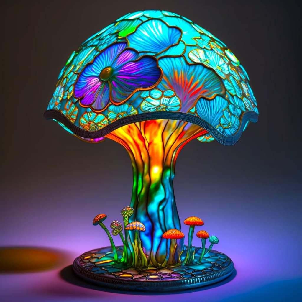 Stained Glass Plant Series Table Lamp(🎉Last Day Sale🔥49% OFF)