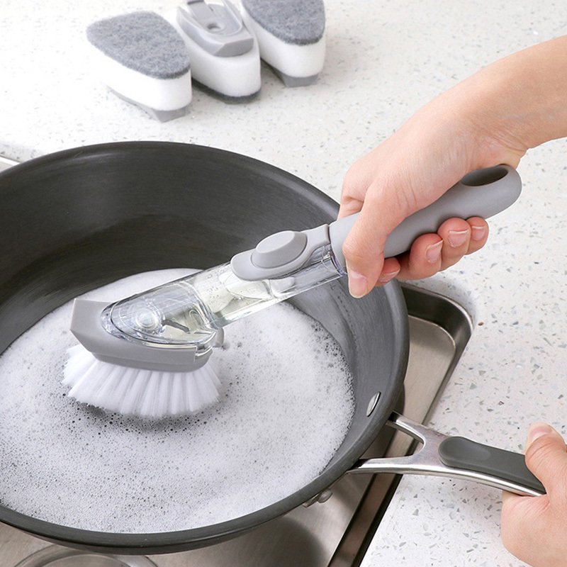 （🔥Last Day Promotion - 50% OFF）Kitchen Sink Scrubber Dish Washing Brush Tool, Buy 4 Get Extra 20% OFF & Free Shipping