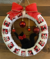 🎄Christmas Hot Sale - 49% OFF, 100% Handmade Candycane Cat Christmas Wreath