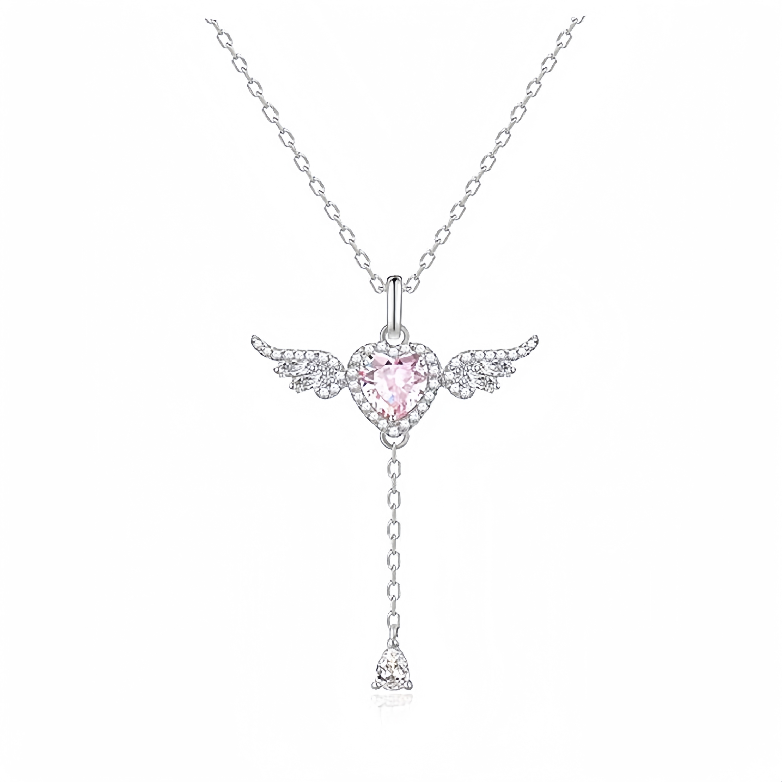 💐Mother's Day Pre-Sale💝 Angel Wing Crystal Necklace