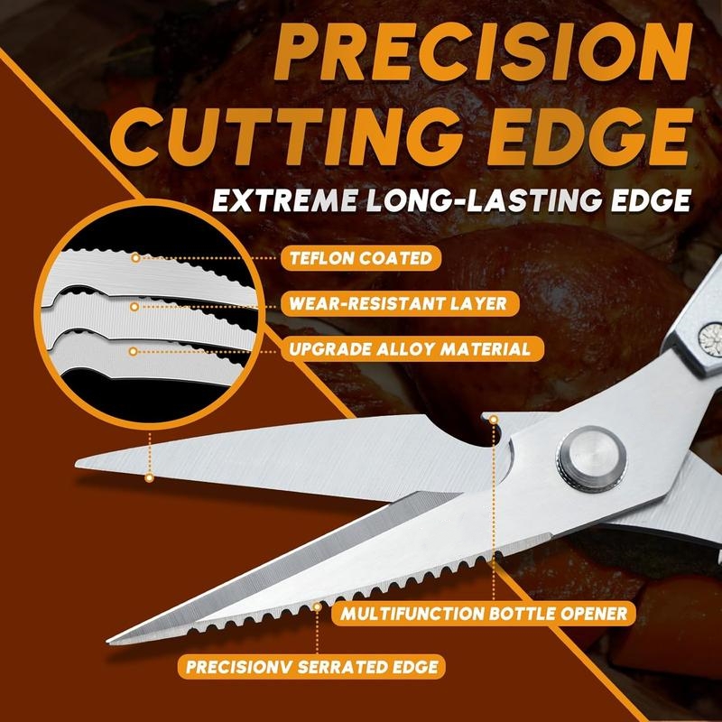💥LAST DAY SALE 50% OFF💥Stainless Steel Kitchen Shears⚡BUY 2 FREE SHIPPING