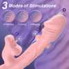 3 in 1 Rose Muncher Rabbit G Spot Vibrator with 6 Wiggling 7 Licking & 10 Vibrating Modes