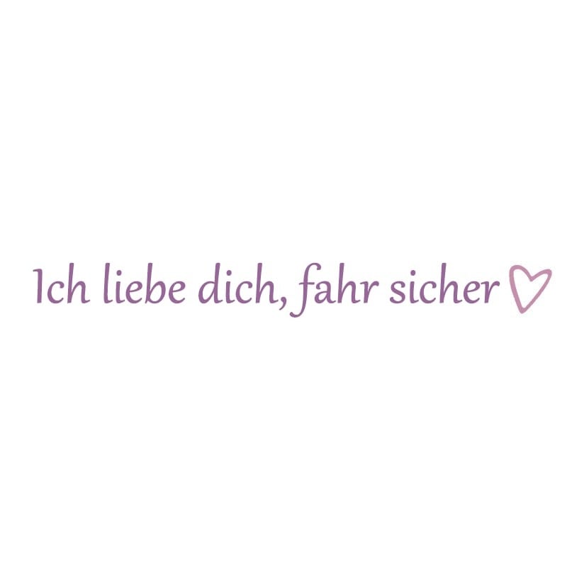 ✨1 KAUFEN, 1 GRATIS💓 „Ich liebe dich, fahr vorsichtig“-Aufkleber (4 Stück)
