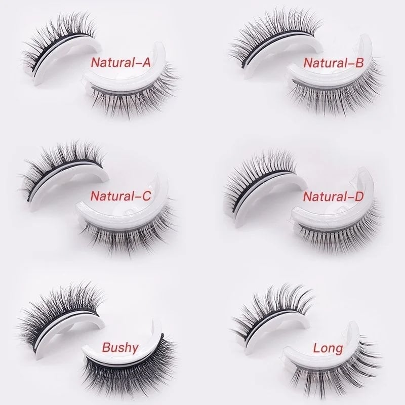 🔥Super Sale - 49% OFF🔥Reusable Self-Adhesive False Eyelashes (3Pairs Set)