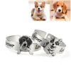 Adjustable Custom Stainless Steel Pet Ring