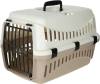 Kerbl 81346 Transportbox Expedion (Tiertransportbox Haustiere Katzen Hunde Kaninchen) aus Kunststoff 45x30x30 cm Mocaccino/Creme