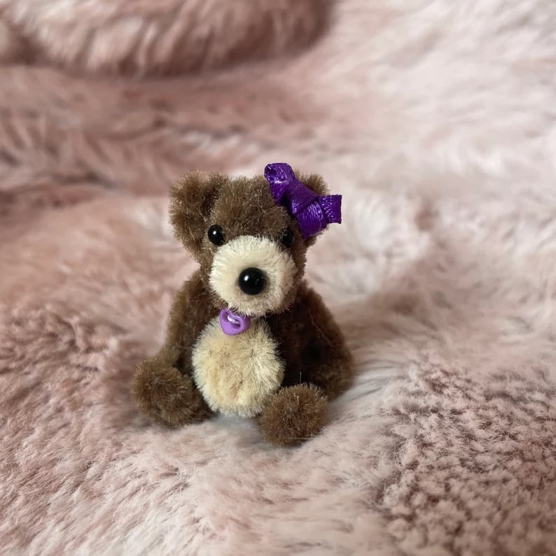 (🎄EARLY CHRISTMAS SALE - 50% OFF) 🎁Tiny Handmade Teddy Bear🧸