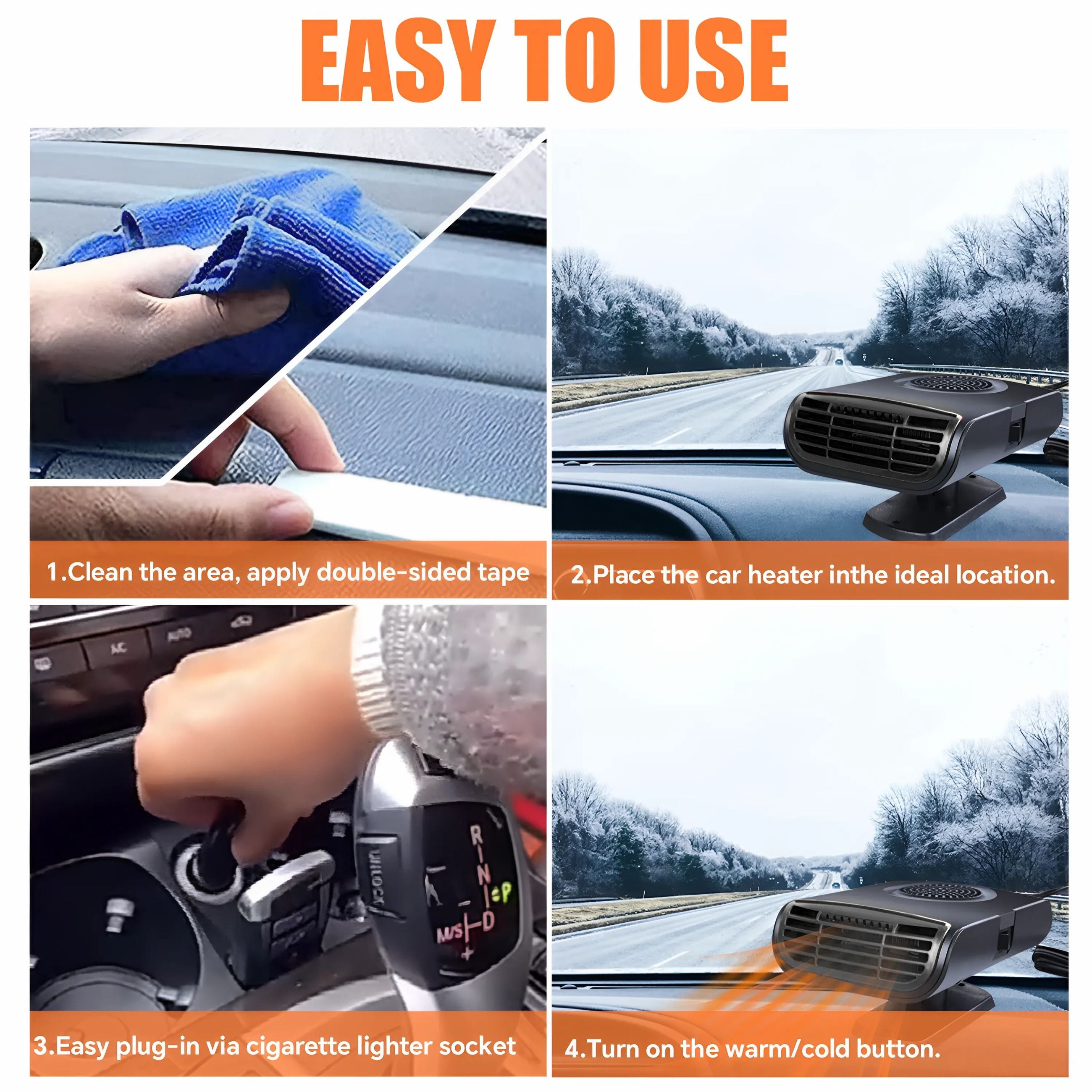 🎄TikTok Christmas Sale - 70% OFF🎄150W 12V Car Winter Heater 🚗🔥❄️