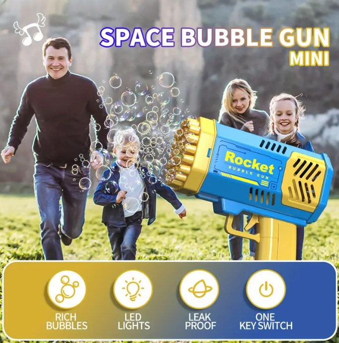 BUY 2 GET FREE SHIPPING-69 Hole Rocket Bubble Machine