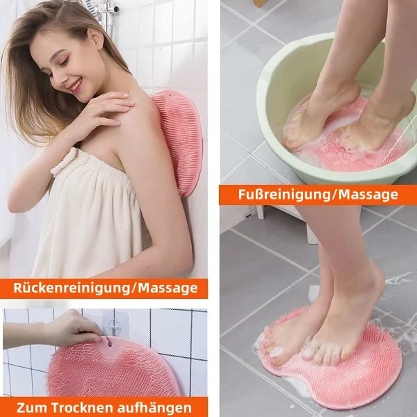 🔥Letzter Tag 49 % RABATT🎁Fuß- und Rückenschrubber für die Dusche, Massagepad