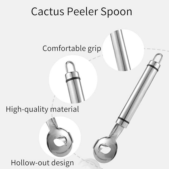 🎁TikTok Last Day Sale - 70% OFF🎉Cactus Peeler Spoon 🌵- Essential Tools for Cactus Lovers🔥
