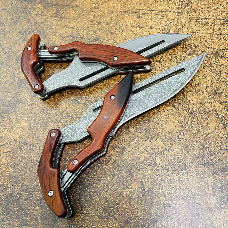 🔥Last Day Promo - 70% OFF 🎁Damascus Outdoor Mechanical Folding Knife | Buy 2 Free Shipping