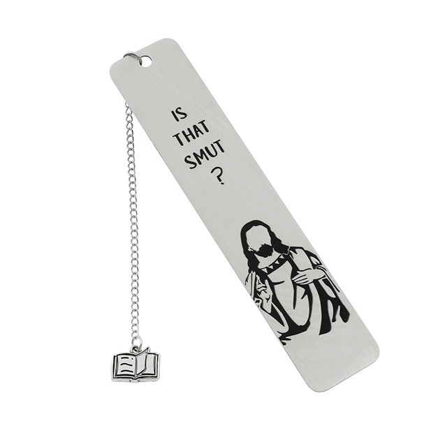 Peeking Jesus - “Is that Smut?” Stainless Steel Bookmark