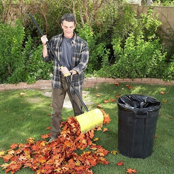 🍂3-in-1 Ergonomic Pickup Rake - Easy Leaf & Grass Grabber Without Bending Over