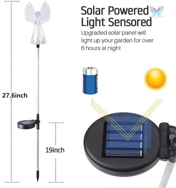 🔥Last Day 49% OFF- Memorial Gifts Solar-Powered Angel Lights