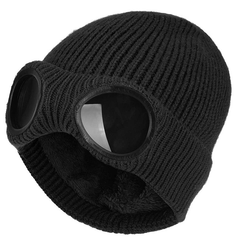 💥LAST DAY SALE 50% OFF💥Unisex Goggle Knitted Beanie Hat