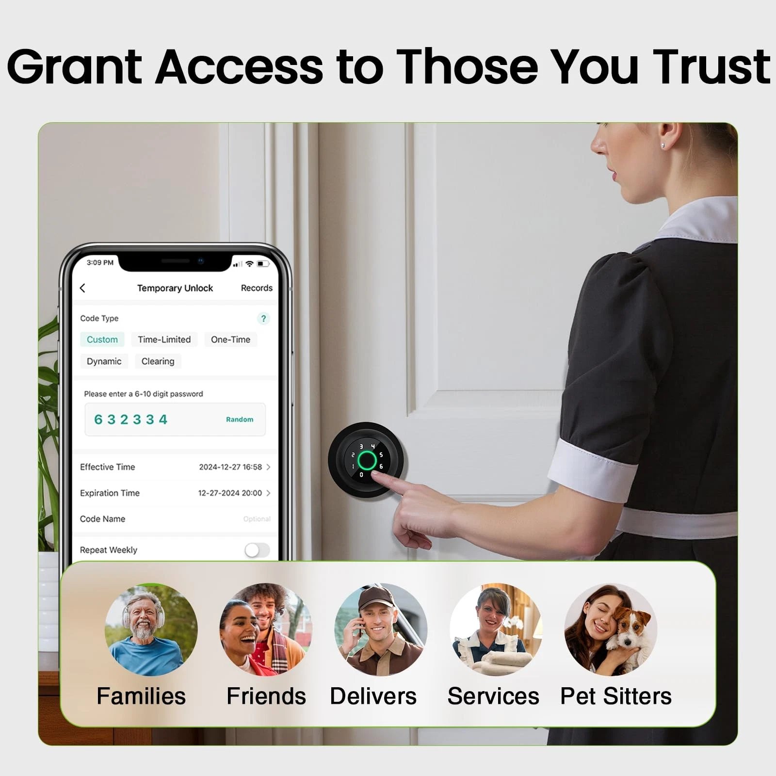 ⏰LAST DAY SALE 50% OFF💥Smart 4-in-1 Fingerprint Door Lock
