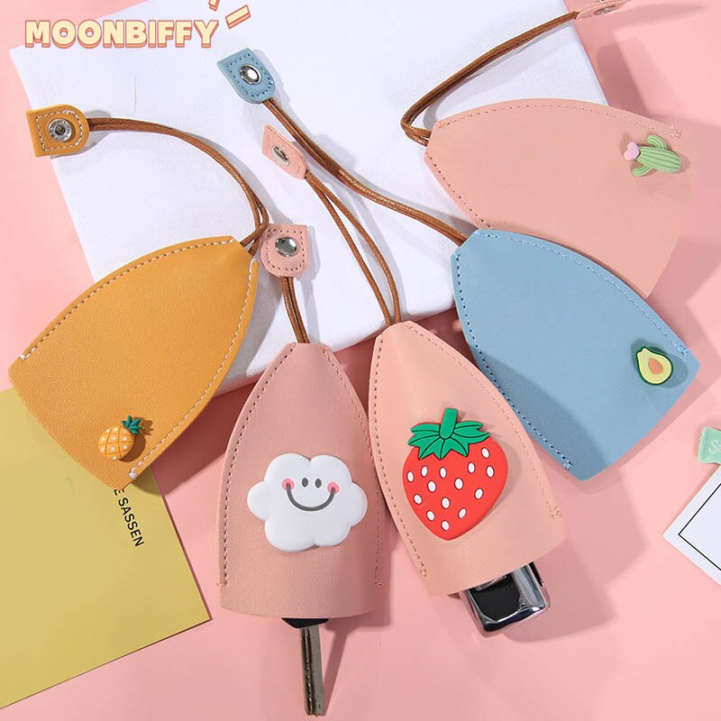 (🎄Christmas Big Sale-60% OFF) Cute Fruits PU Leather Key Bag
