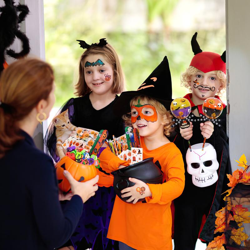 🎁TikTok Last Day Sale - 70% OFF🎃📏12/24 Pack Lollipop-Shaped Stationery Set - Happy Halloween Gifts for Kids🍬