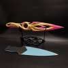 Metal Dull Blade Mystbloom Kunai 11'' Game Prop 3 Colors
