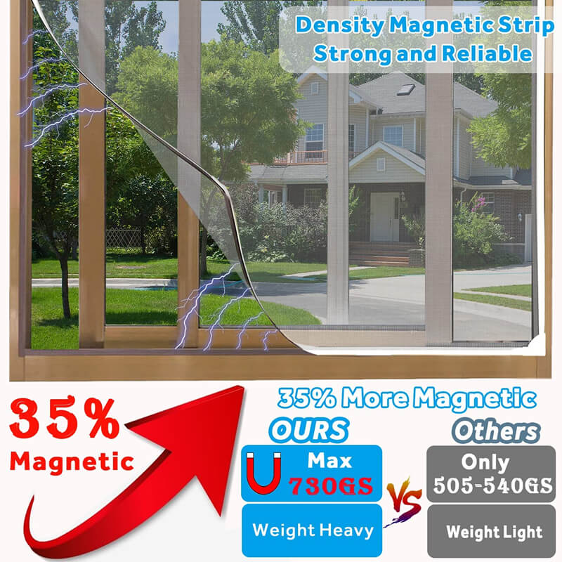 Adjustable Magnetic Window Screen