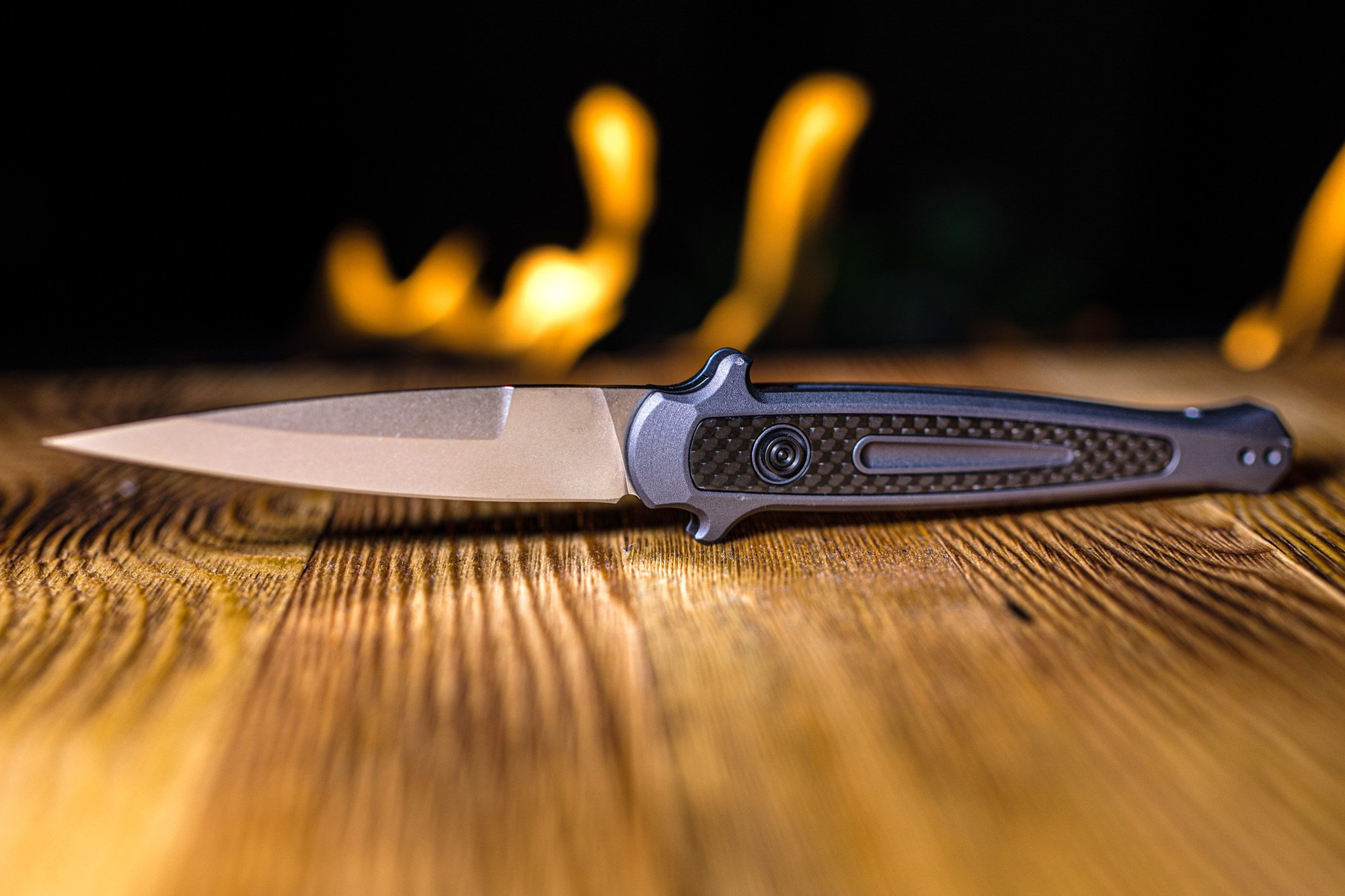🔥 Last Day Promo - 70% OFF 🎁Launch 8 Stiletto, Gray Aluminum, Carbon Fiber Inlay, CPM-154, Stonewash - 7150 | Buy 2 Get Extra 10% OFF & Free Shipping